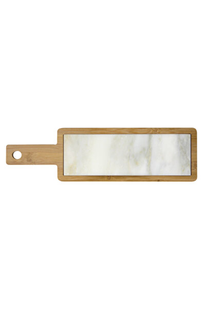 Raki Platou servire bambus si marmura 45x13x1,5cm 30x10x1cm