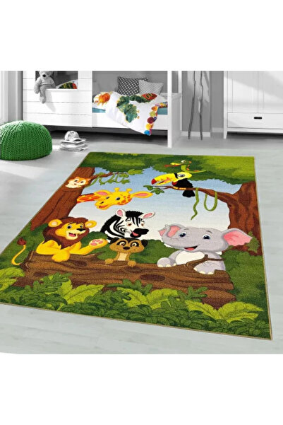Perfect Home Anti-slip Rug for Kids 80×120 cm Zoo