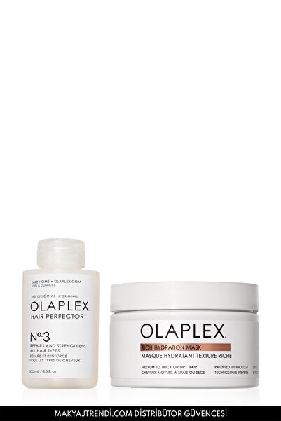 Olaplex Bond Treatment Duo - Kalın Telli Saçlar İçin Bağ Güçlendirici, Saç Ku...
