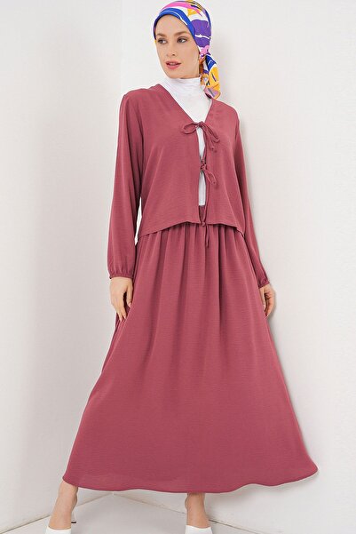 Hiccup Bdart Textured V-Neck Tie Closure Two-Piece Suit