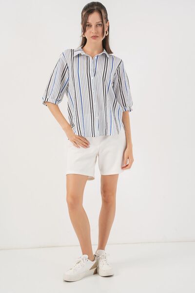 Hiccup Bdart Striped Poplin Shirt