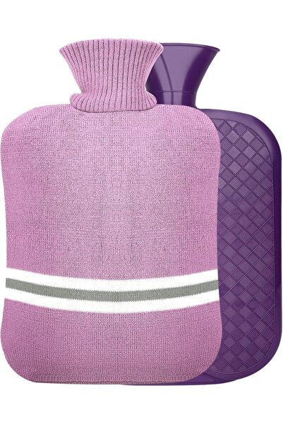 Eurspeung water bottle and cover set, PVC/textile, multicolored, 2 L