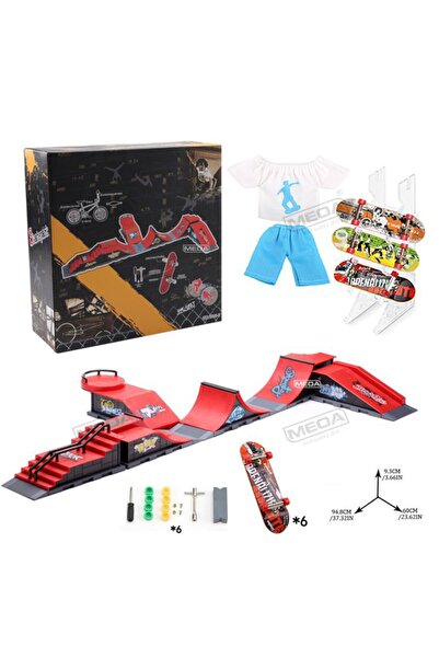 Choice1 1810-6 6in1 plus DIY Finger Skatepark 6-in-1 Set Professional Tech Pr...