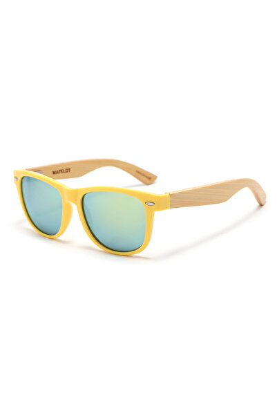 MATELOT YELLOW EDITION sunglasses, polarized lenses and bamboo arms