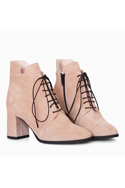 Diane Marie Ghete din piele intoarsa bej