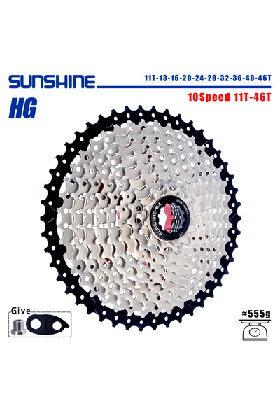 Choice كاسيت دراجة SUNSHINE 10 سرعات 11T-46T 8/9/10/11/12 سرعة ضرس دراجة جبلي...