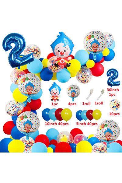 Choice كما هو موضح في الصورة، طقم قوس المهرج الكرتوني ClownArch-2، 98 قطعة/مج...