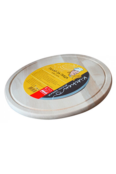 Raki Tava,platou din lemn pentru servire pizza 33x1,6cm MN011731