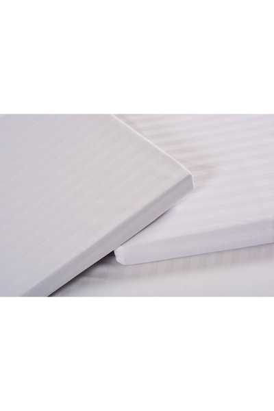 Home Still HomeStill Bed Linen, Damask Satin Microfiber, 1 Person, 3 Pieces, White