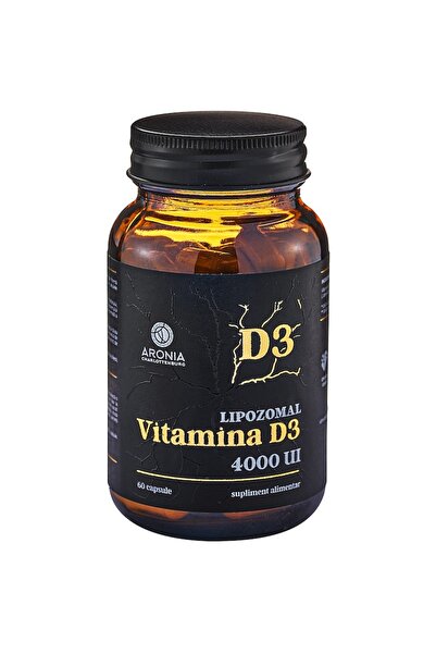 Aronia Charlottenburg Vitamina D3 lipozomală la 4000 UI – 60 capsule cu o cap...