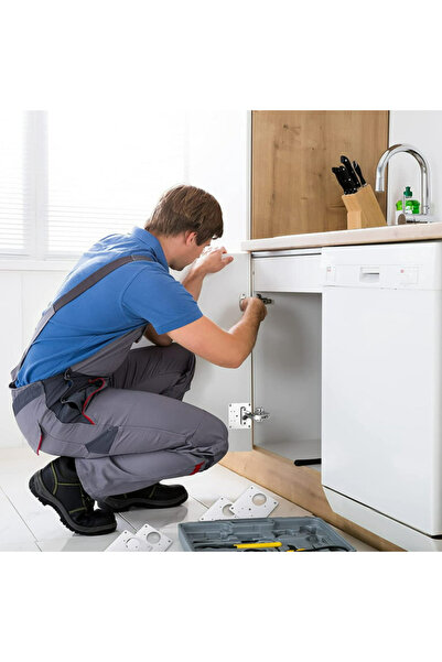 OEM Set of 2 Metal Hinges, with screws, Silver, 9 x 9 x 0.1 cm, 110 g