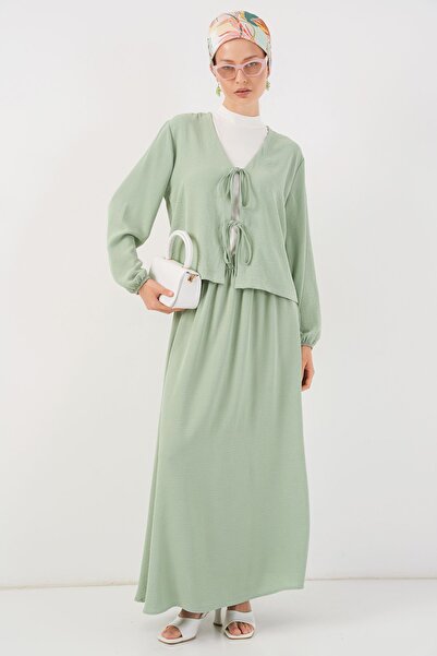 Hiccup Bdart Textured V-Neck Tie Closure Two-Piece Suit