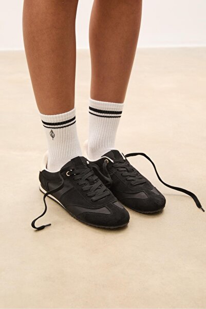 Stradivarius 2-pack of striped and embroidered socks