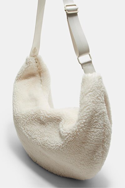 Stradivarius Suni yünlü çapraz askili çanta