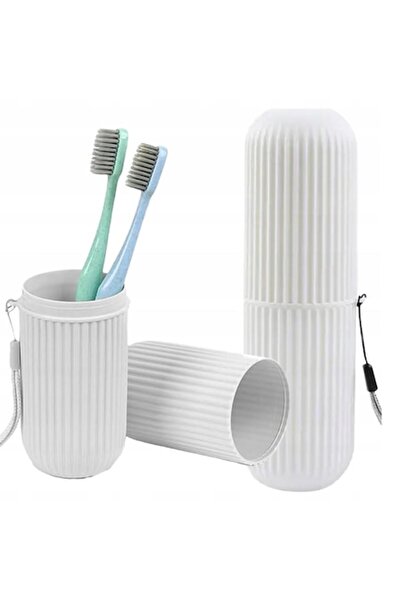 SMARTECH Protective Box for Toothbrush and Toothpaste, Travel Case, White