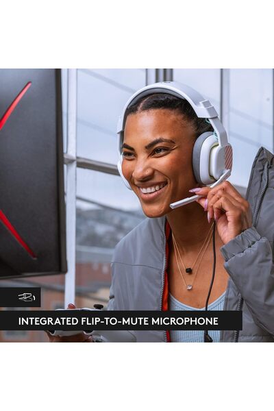 ASTRO Gaming سماعة رأس ASTRO A10 للألعاب من الجيل الثاني - سماعة رأس سلكية للألعاب فوق الأذن مع ميكروفون قابل للطي لكتم الصوت