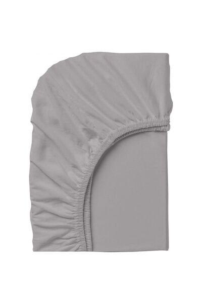 Dilios Elastic Bed Sheet Dilios, 200x200x25 cm, 100% Ranforce Cotton, 144TC, Grey