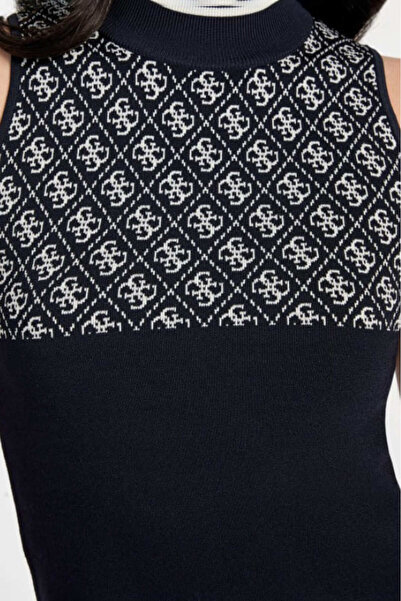 Guess Women's High School Knitwear Tank Top Crop - Blue