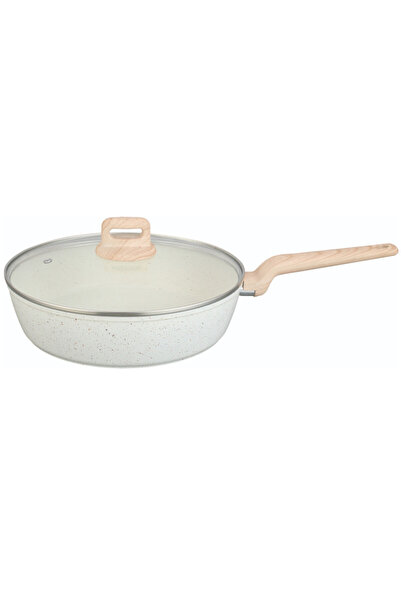 Voltz Deep frying pan with lid Nice OV54419E24CD, 24x6.3cm, Marble coating, I...