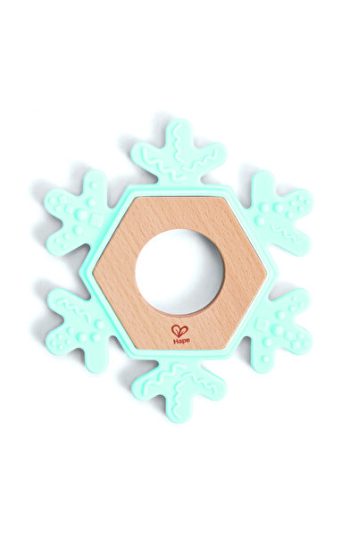 Hape Snowy Teether BPA-free Silicone Snowflake Toy