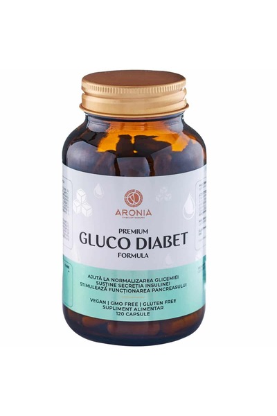 Aronia Charlottenburg Formula Gluco Premium — 120 de capsule pentru diabetici