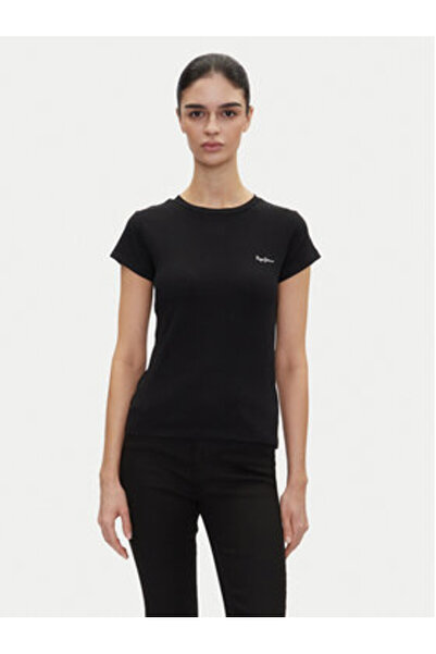 Pepe Jeans Γυναικείο T-Shirt PL506037 Μαύρο