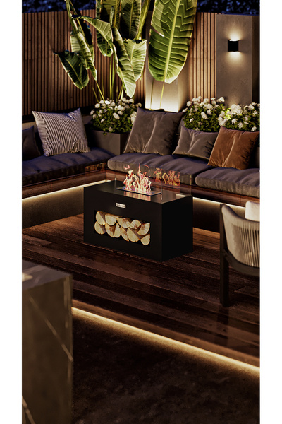 lavkorart LUMA BACASIZ ŞÖMİNE ANTRASİT