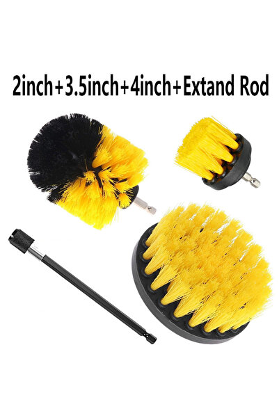 Choice 4Pcs Set Drill Brush Attachment Set Power Scrubber Wash Cleaning Brush...
