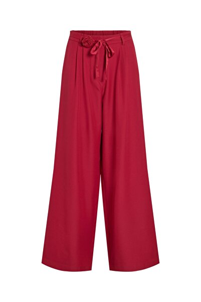 VILA Hose mit weitem Bein VICATALINA High Waist