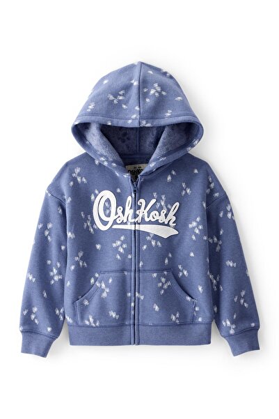 OshKosh Син суичър за момиче
