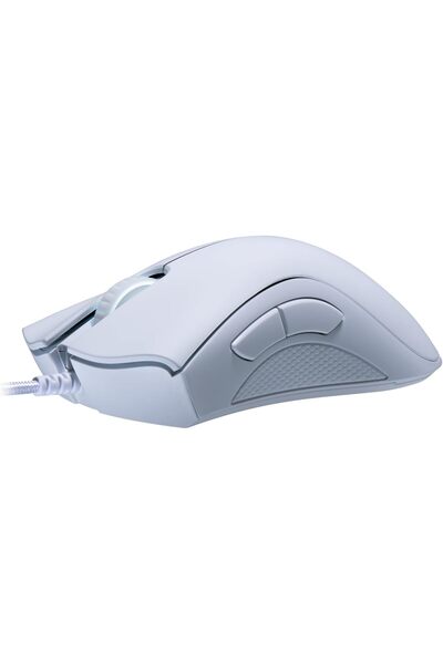 RAZER DeathAdder Essential Gaming Mouse - 6400 DPI, 5 Programmable Buttons (Mercury White)