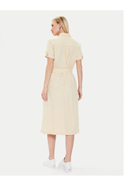 Pepe Jeans Γυναικείο Φόρεμα Πουκάμισο PL953482 Μπεζ