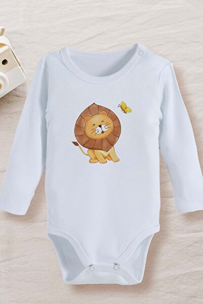 bebek perisi 100% Cotton Organic Lion Design Baby Bodysuit (1056)
