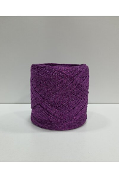 İPLİKOUTLET Fuşya Simli 6 Katlı Viskon İp 400 Gram