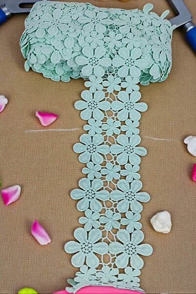 DUAYEN GÜPÜR DANTEL ÇİÇEK ARA MODEL HARİKA DESEN 1 METRE