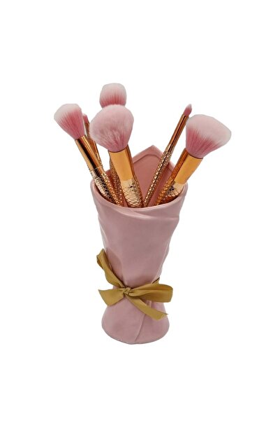 velve Σετ κεραμικής θήκης φιόγκου, ροζ, με σετ πινέλων που περιλαμβάνεται, ροζ