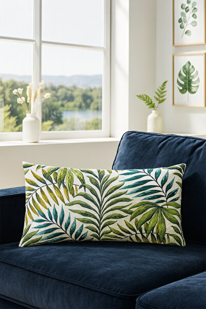 Premier Home Duck Floral Throw Pillow Cover Green V1 40X60