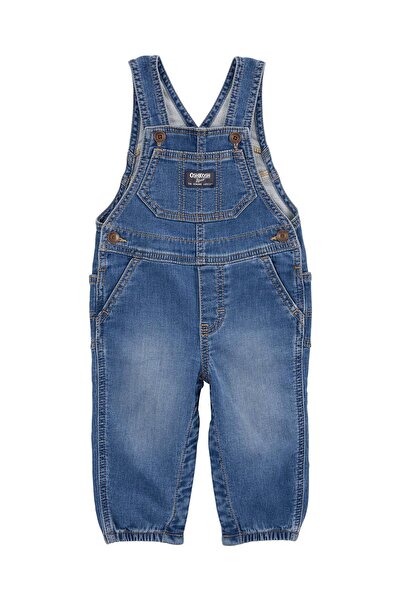 OshKosh Erkek Bebek Mavi Salopet