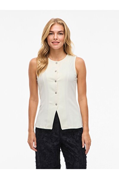 VILA Weste VIMERLANO Rundhals