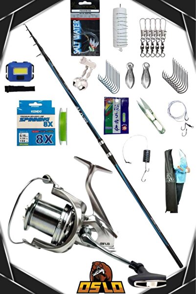 Oslo Shimano Alivio GX Surf 420cm 200gr Surf Max 10000 Profesyonel Surf Olta Seti