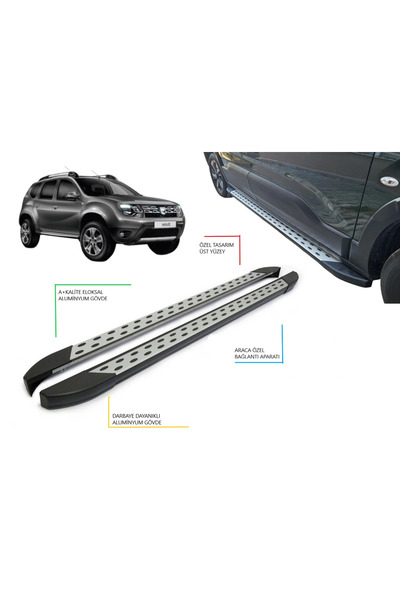 TUNAX OTO DUSTER NOKTALI YAN BASAMAK 2010 2011 2012 2013 2014 2015 2016 2017 2018