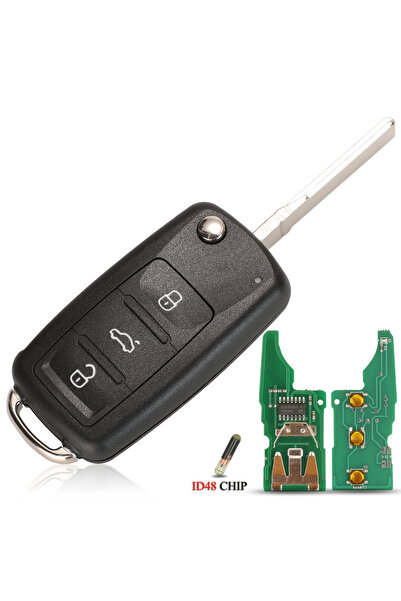 Choice For VW Full Key With Chip jingyuqin 3T0837202 5K0837202AD / 202Q Remote Car Key For VW Beetle Eos Go