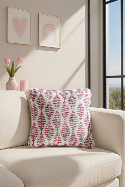 Premier Home Jakar Kırlent Kılıfı Pudra V1 40x40