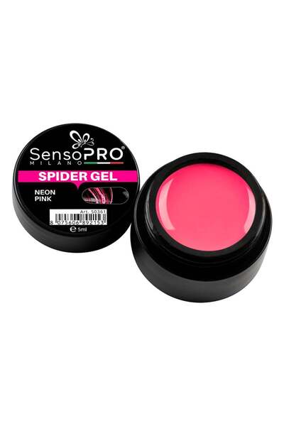 SensoPRO Milano Gel de curățare cu păianjen SensoPRO roz neon, 5 ml