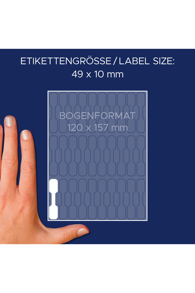 Avery Zweckform Etichete 3335, pentru bijuterii, 49x10mm, 924 buc.