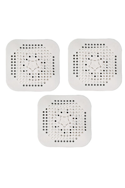 Choice White3pcs 3PCS Drain Hair Catcher Filter Sink Anti-blocking Strainer Bathtub Shower Floor Silicone S