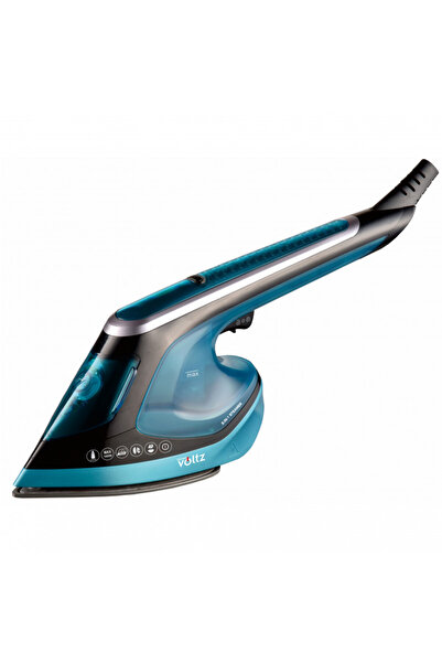 Voltz 2in1 Steam Iron Oliver OV51051C, 1800 W, 180 ml, Ceramic plate,Vertical, Thermostat, Turquoise