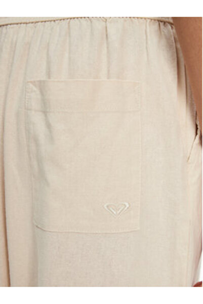 Roxy Γυναικείο υφασμάτινο παντελόνι μπεζ ROXY-ERJNP03636 TEC0 PARCHMENT