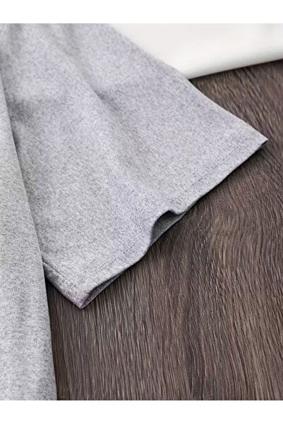 WOODROFFE Women's Color Block Bear Pattern Crew Neck T-Shirt Oversize Loose Fit