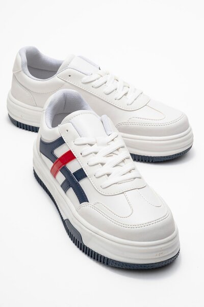 CCWAY AYAKKABI أحذية رياضية نسائية؛ أبيض لاسي